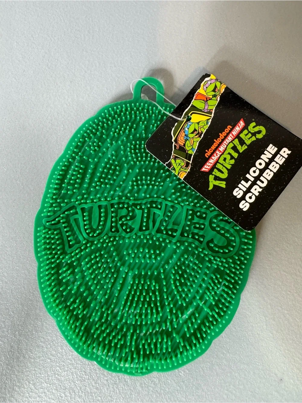 Teenage Mutant Ninja Turtles Green Silicone textured bath Scrubber skincare
